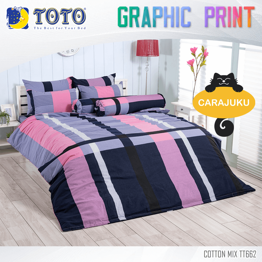 TOTO ชุดผ้าปูที่นอน ลายสก็อต Scottish Pattern TT662