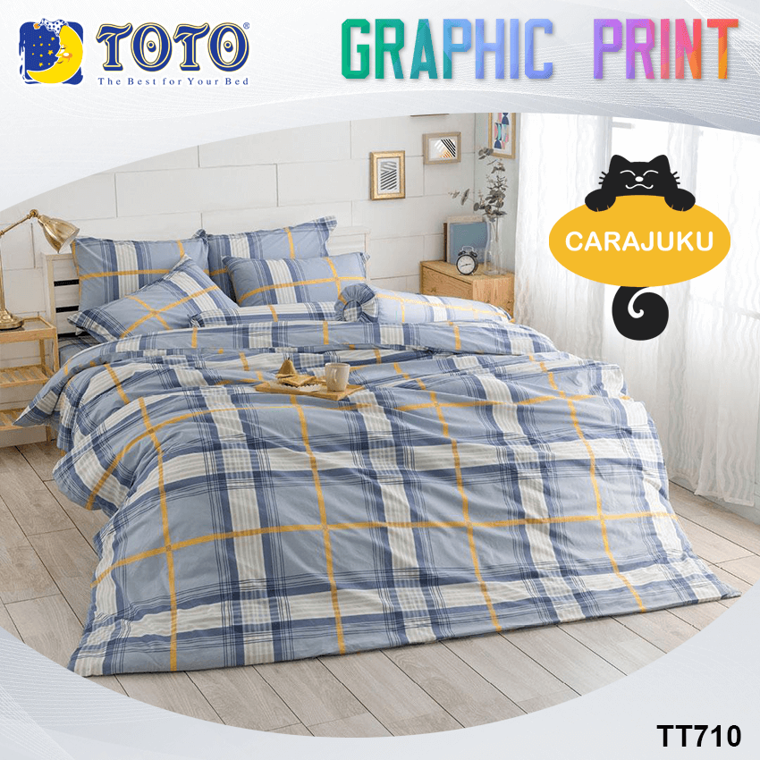 TOTO ชุดผ้าปูที่นอน ลายกราฟฟิก Graphic TT710