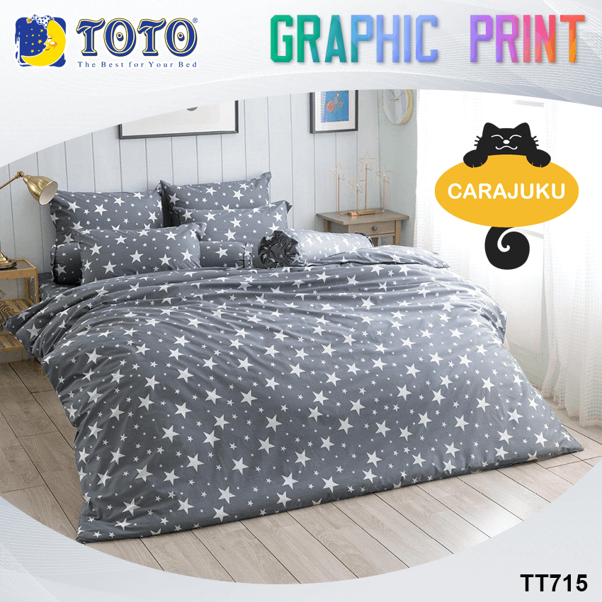 TOTO ชุดผ้าปูที่นอน ลายดาว Stars Graphic TT715