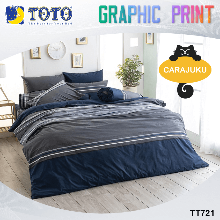 TOTO ชุดผ้าปูที่นอน ลายกราฟฟิก Graphic TT721