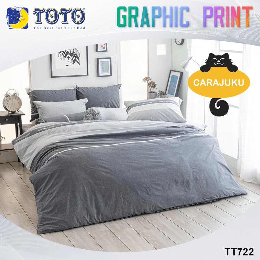 TOTO ชุดผ้าปูที่นอน ลายกราฟฟิก Graphic TT722