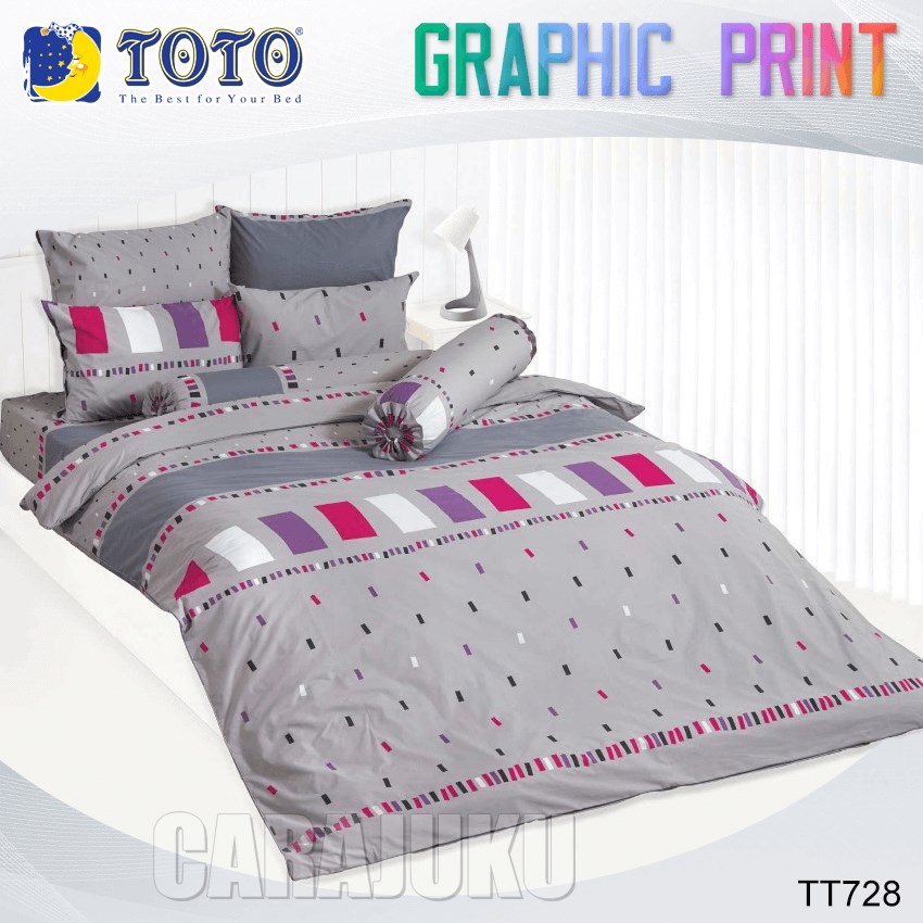 TOTO ชุดผ้าปูที่นอน ลายกราฟฟิก Graphic TT728