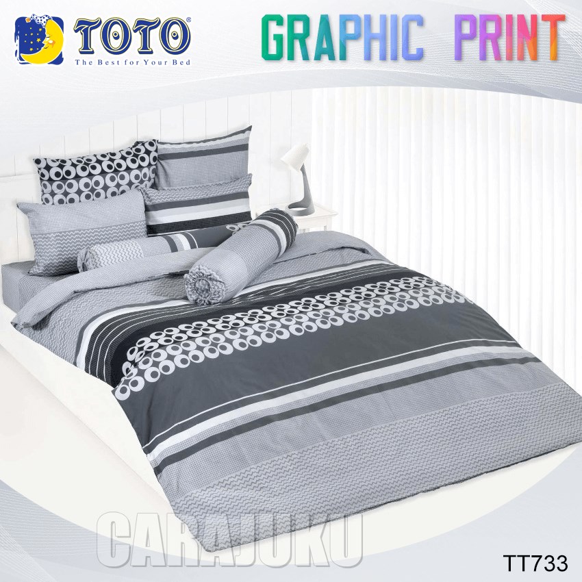 TOTO ชุดผ้าปูที่นอน ลายกราฟฟิก Graphic TT733