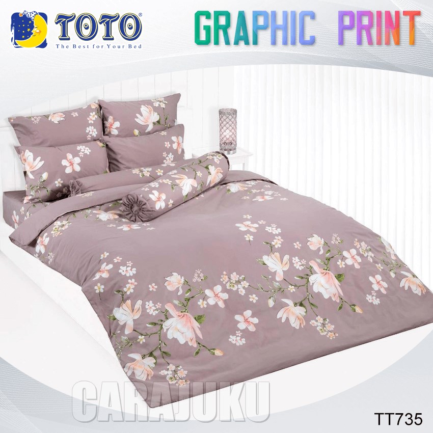 TOTO ชุดผ้าปูที่นอน ลายกราฟฟิก Graphic TT735