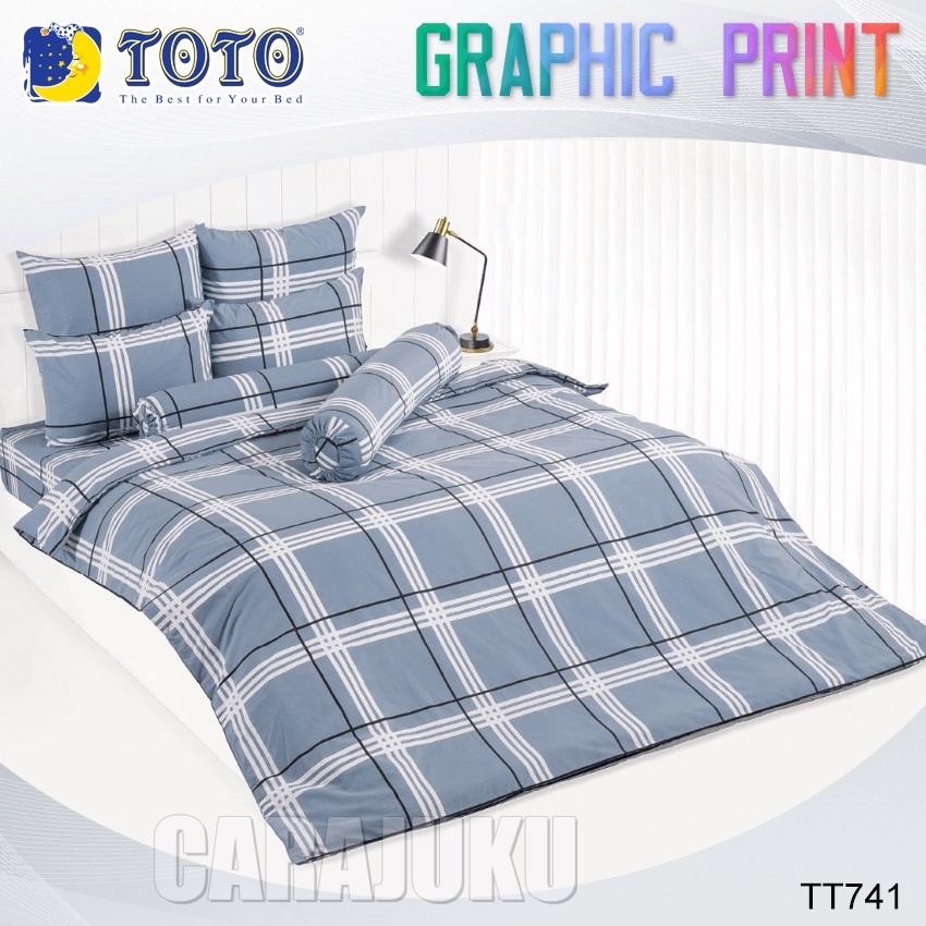 TOTO ชุดผ้าปูที่นอน ลายกราฟฟิก Graphic TT741