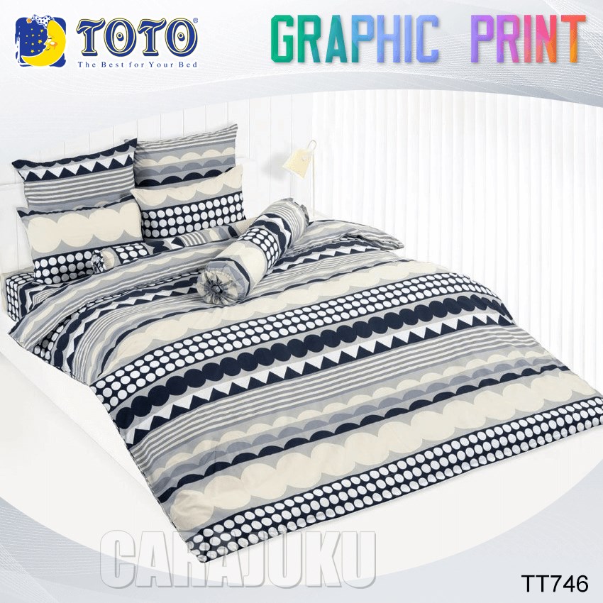 TOTO ชุดผ้าปูที่นอน ลายกราฟฟิก Graphic TT746