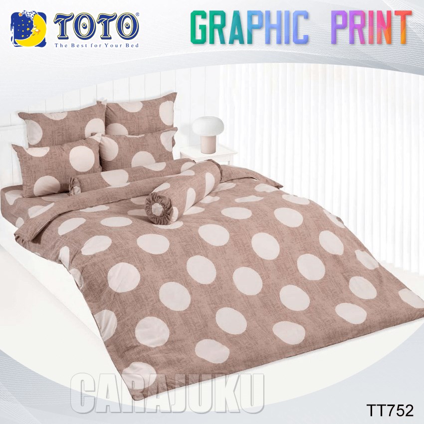 TOTO ชุดผ้าปูที่นอน ลายวงกลม Circle TT752