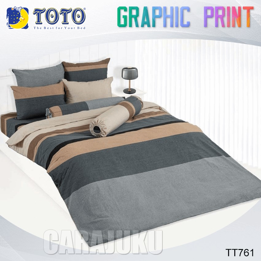 TOTO ชุดผ้าปูที่นอน ลายกราฟฟิก Graphic TT761