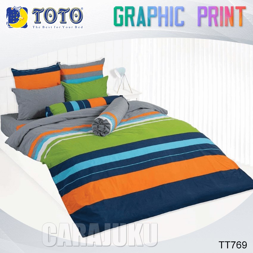 TOTO ชุดผ้าปูที่นอน ลายกราฟฟิก Graphic TT769