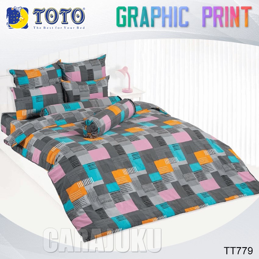 TOTO ชุดผ้าปูที่นอน ลายกราฟฟิก Graphic TT779