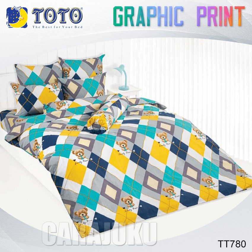 TOTO ชุดผ้าปูที่นอน ลายกราฟฟิก Graphic TT780