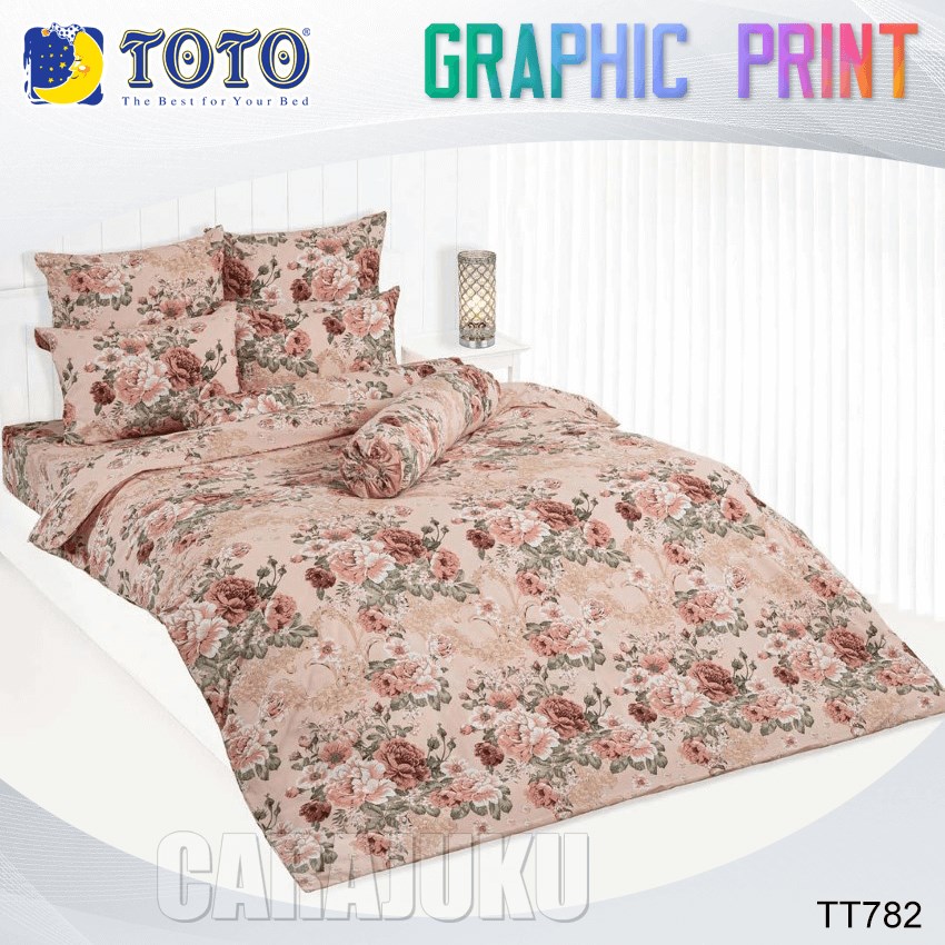 TOTO ชุดผ้าปูที่นอน ลายกุหลาบ Rose TT782