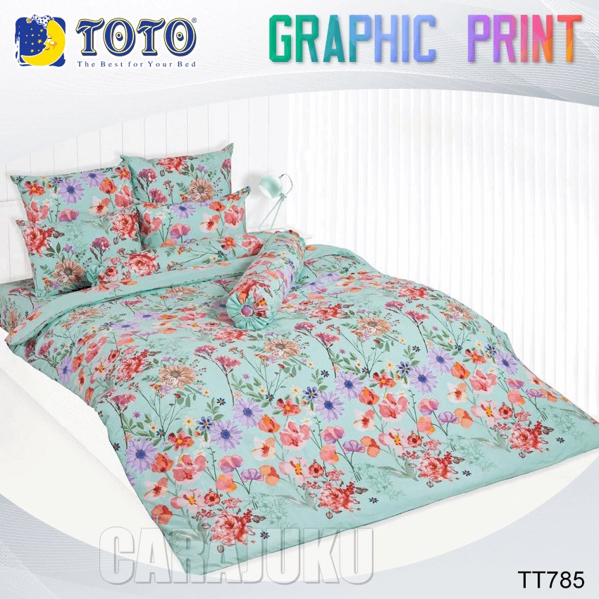 TOTO ชุดผ้าปูที่นอน ลายกราฟฟิก Graphic TT785