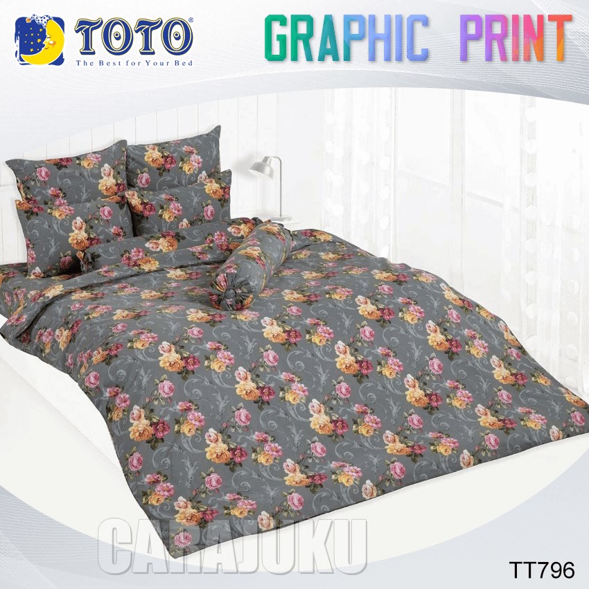 TOTO ชุดผ้าปูที่นอน ลายกราฟฟิก Graphic TT796