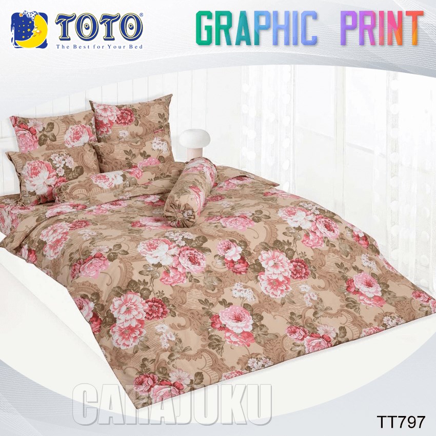 TOTO ชุดผ้าปูที่นอน ลายกราฟฟิก Graphic TT797