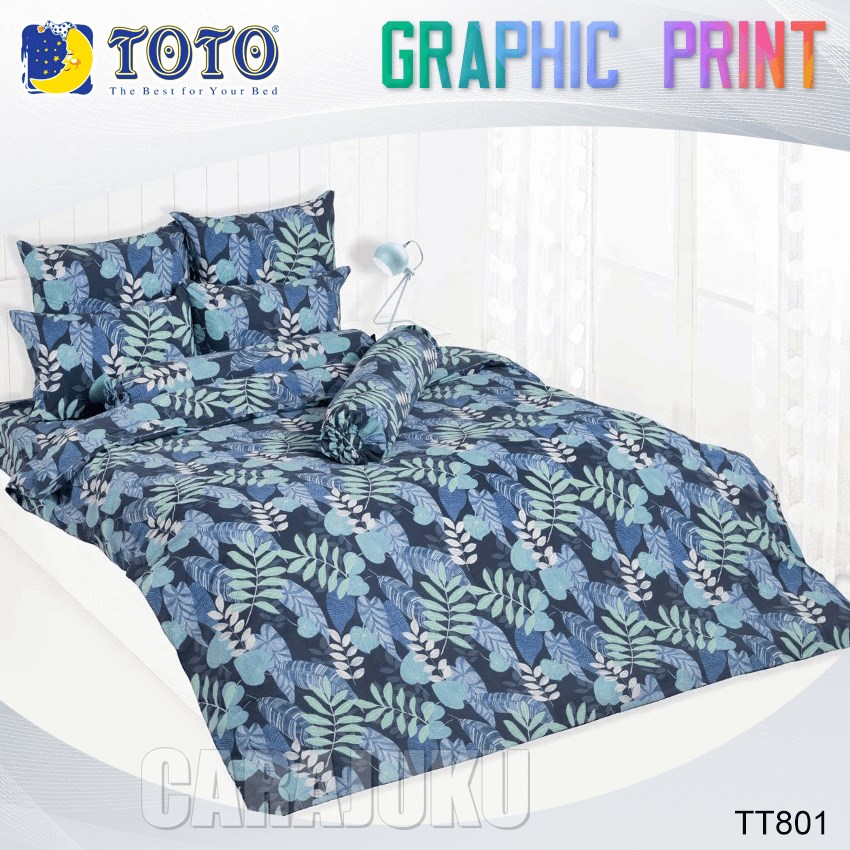 TOTO ชุดผ้าปูที่นอน ลายกราฟฟิก Graphic TT801