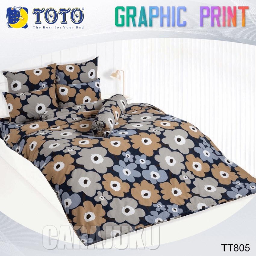 TOTO ชุดผ้าปูที่นอน ลายกราฟฟิก Graphic TT805