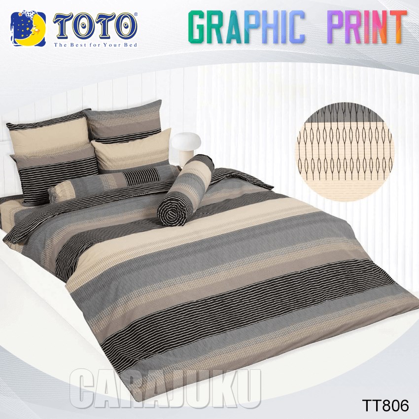 TOTO ชุดผ้าปูที่นอน ลายกราฟฟิก Graphic TT806