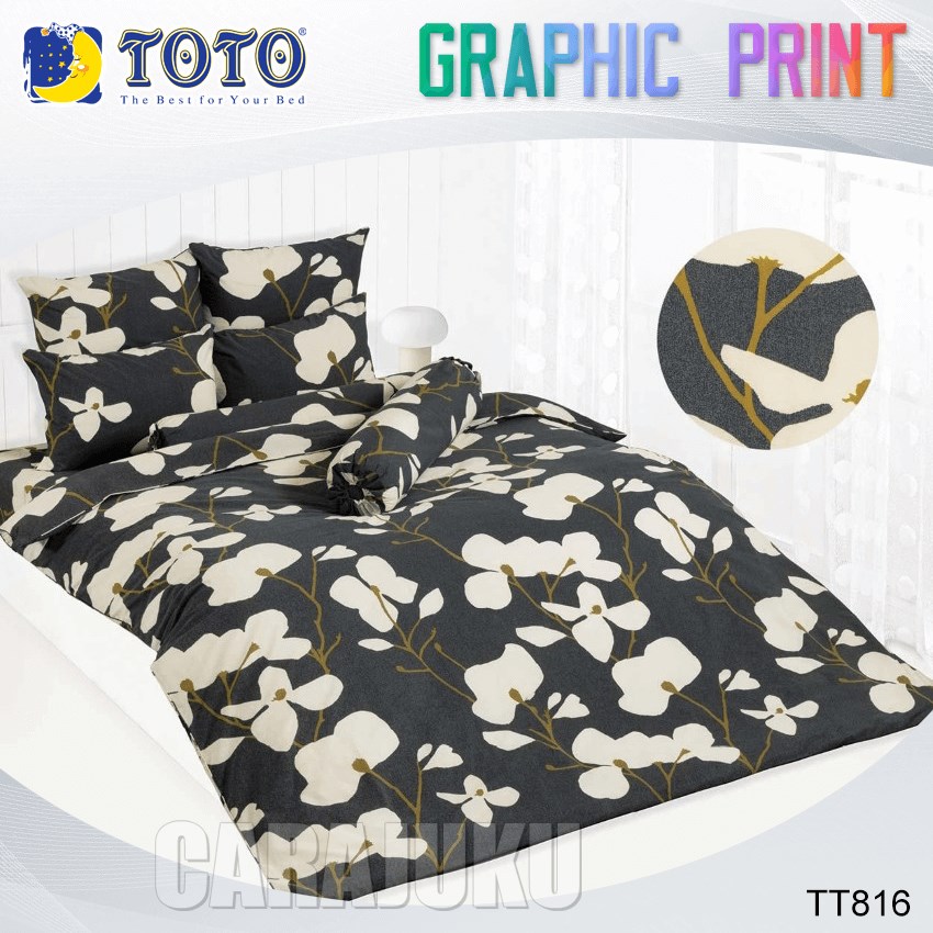 TOTO ชุดผ้าปูที่นอน ลายกราฟฟิก Graphic TT816