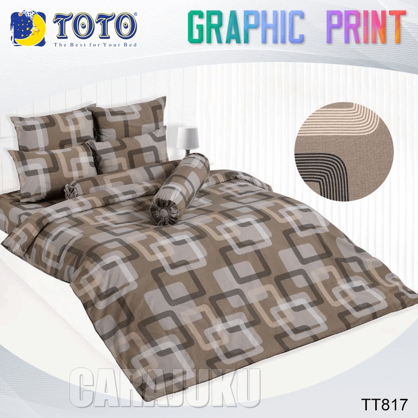 TOTO ชุดผ้าปูที่นอน ลายกราฟฟิก Graphic TT817