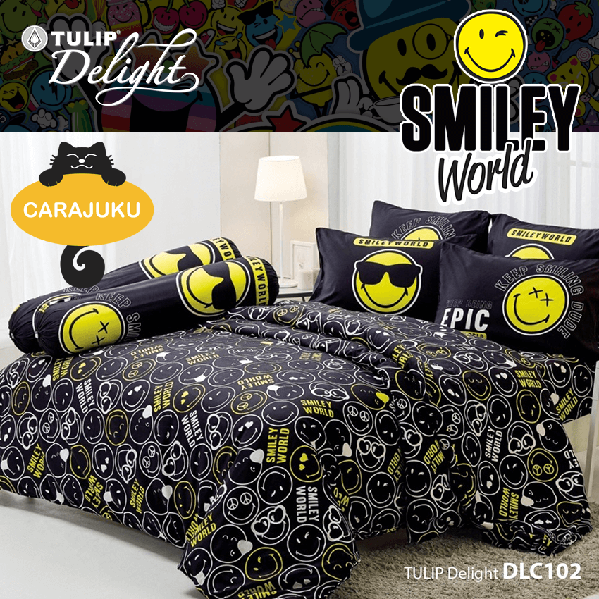 TULIP DELIGHT ชุดผ้าปูที่นอน สไมลีย์ Smiley World DLC102