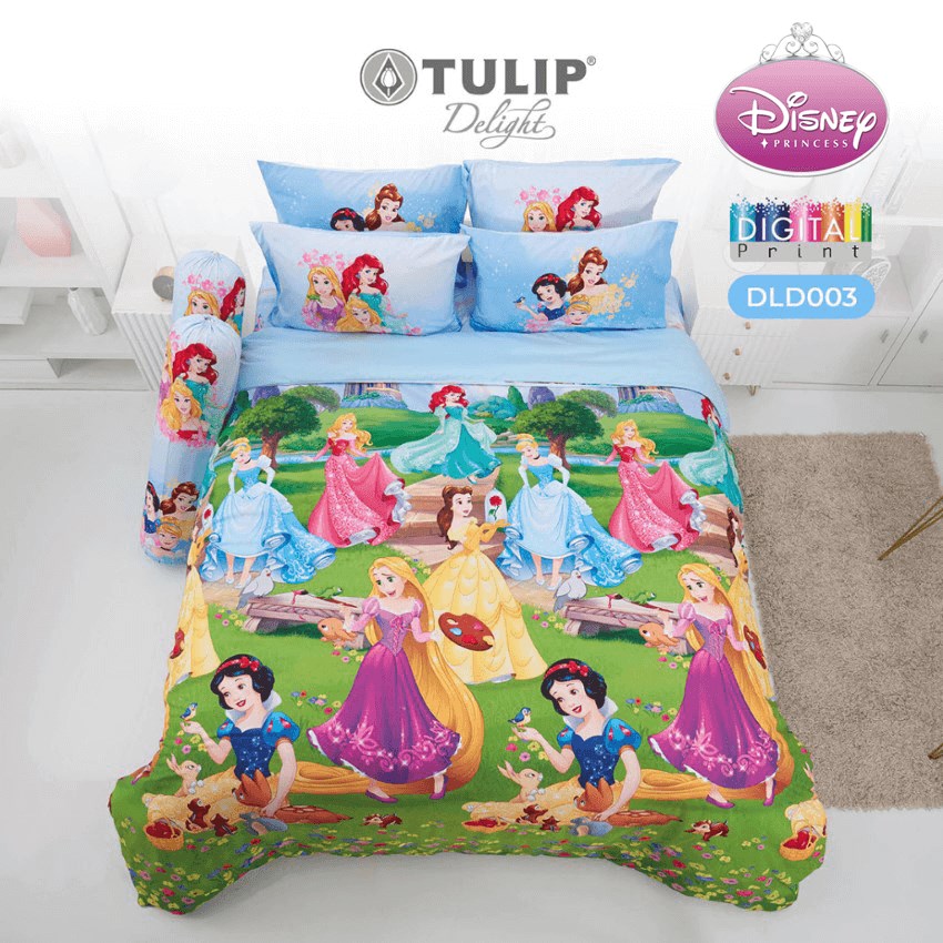TULIP DELIGHT ชุดผ้าปูที่นอน ดิสนี่ย์ ปริ้นเซส Disney Princess DLD003