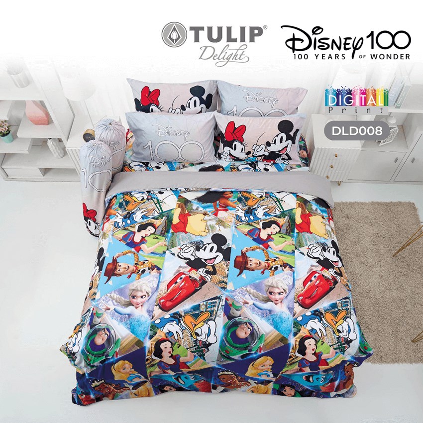 TULIP DELIGHT ชุดผ้าปูที่นอน ดิสนีย์ 100 ปี Disney 100 Years DLD008