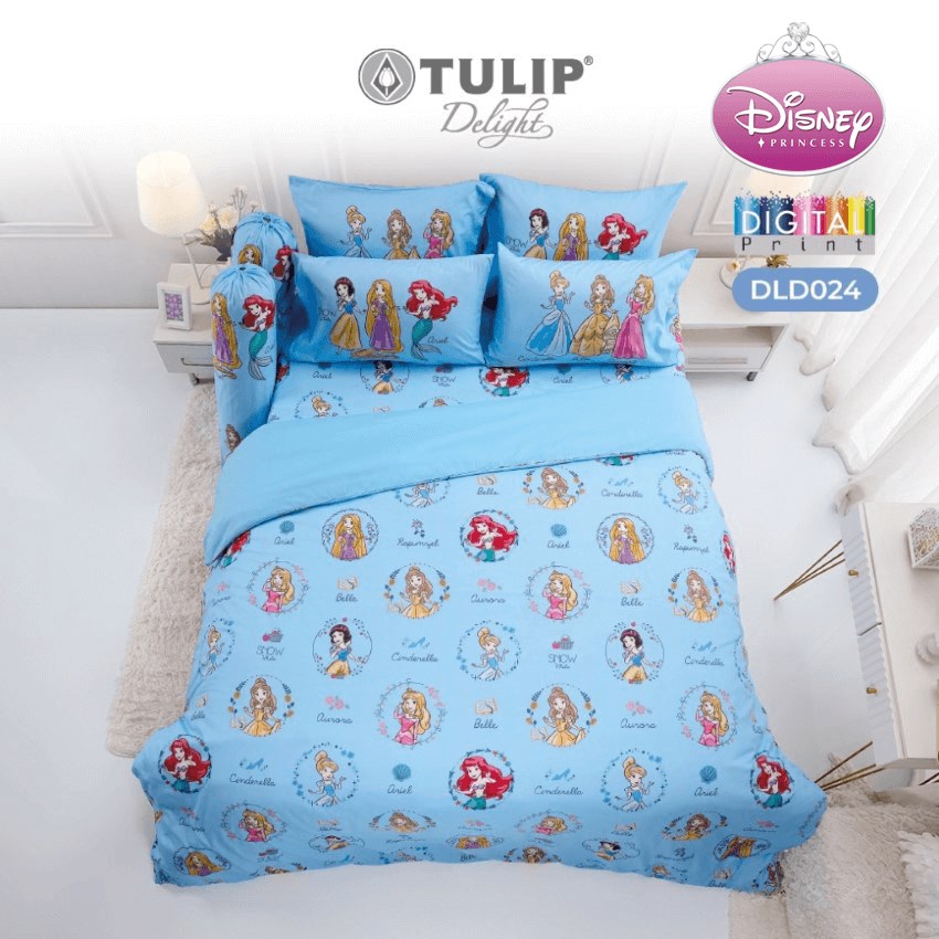 TULIP DELIGHT ชุดผ้าปูที่นอน ดิสนีย์ ปริ้นเซส Disney Princess DLD024