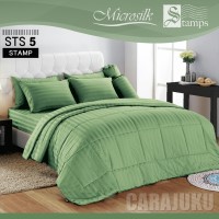 ชุดผ้าปูที่นอน ลายริ้วสีเขียว Green Stripe STS05