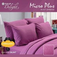 ชุดผ้าปูที่นอน อัดลาย สีม่วง PURPLE EMBOSS DL547